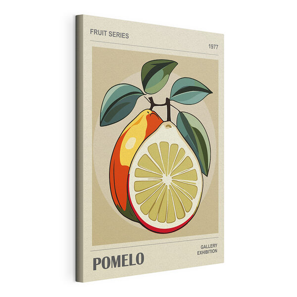 Pomelo-művészet élénk színekkel Vászonképek Pomelo-művészet élénk színekkel