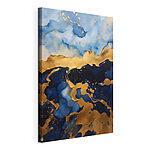 Vászonképek Azure és Metallic harmonikus hullámok