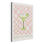 Vászonképek Retro margarita-motívum lime-szelettel