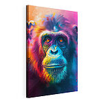 Vászonképek Színes, kifejező gorilla-portré