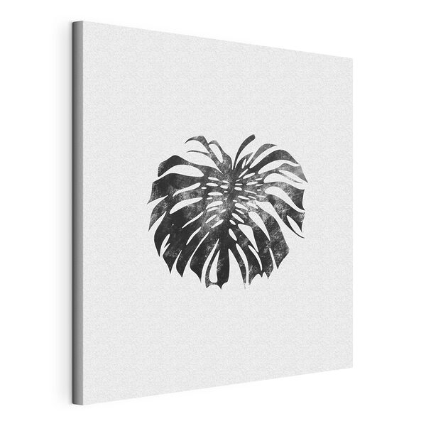 Monstera-levél textúrált hatással Vászonképek Monstera-levél textúrált hatással