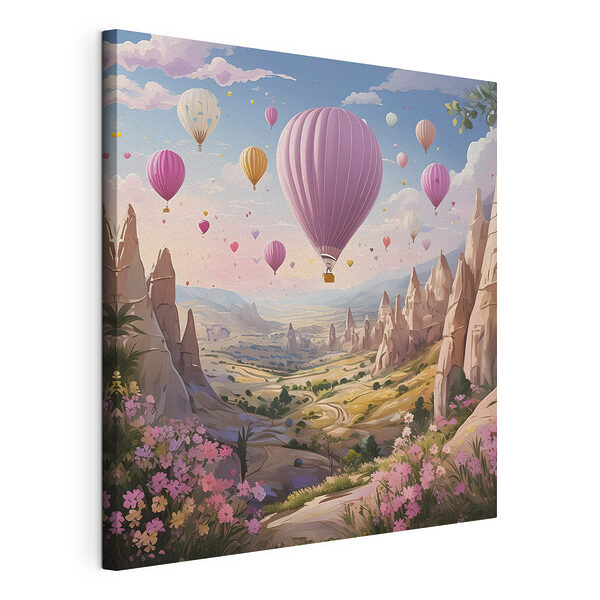 Vászonképek Hőlégballon az égen