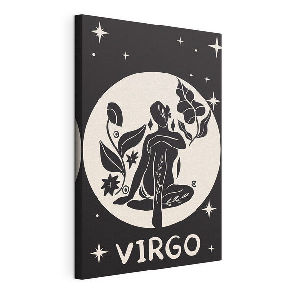 Vászonképek Vászonképek Fekete-fehér rajz egy lótuszülésben ülő nőről (Cikkszám: s39291)