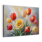Vászonképek Tulipáncsokor egy vázában