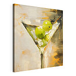 Vászonképek Martini-pohár, benne lime-okkal