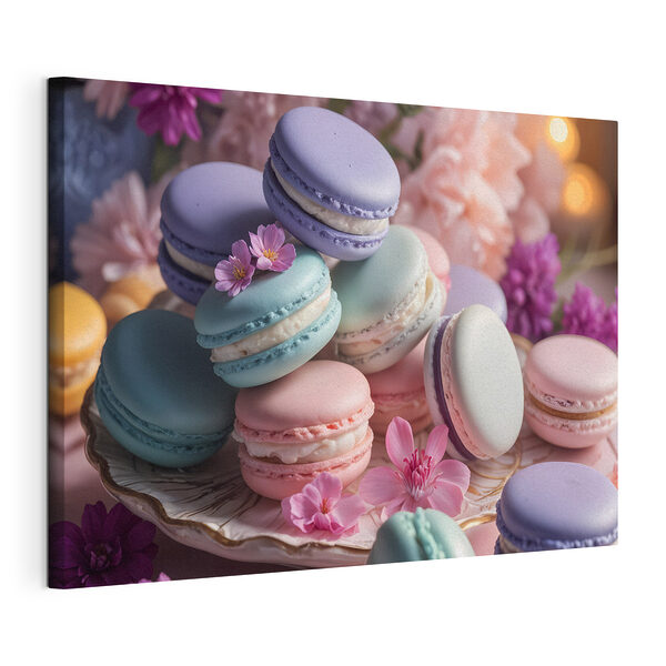 Vászonképek Tál színes makarónival