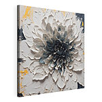 Vászonképek Fehér és fekete virág