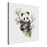 Vászonképek Panda egy faágon