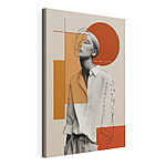 Vászonképek Fehér ingben lévő nő