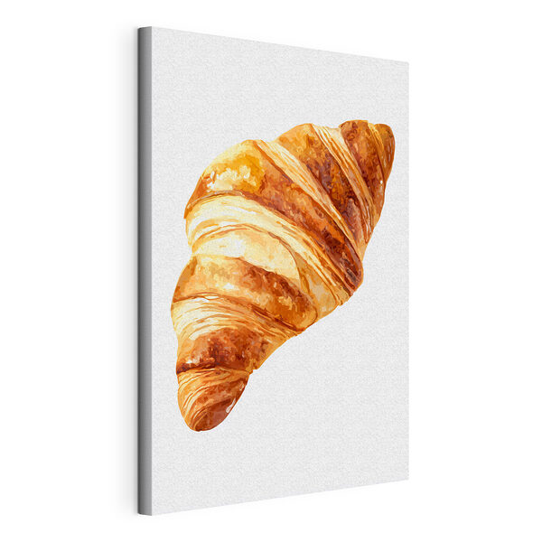Vászonképek Frissen sült, vajas croissant – igazi élvezet